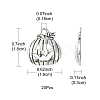 20Pcs Tibetan Style Halloween Pumpkin Jack-O'-Lantern Alloy Pendants TIBEP-YW0001-43AS-2
