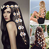 Cloth Sunflower Hippie Headband Floral Crown OHAR-WH0011-12D-5