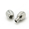 Brass Screw Clasps KK-E365-P-3