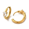 Golden 304 Stainless Steel Hoop Earrings LS-EJEW-K271-01D-G-2