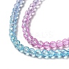 Transparent Gradient Color Glass Beads Strands X1-GLAA-H021-01B-29-3