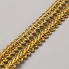 Polyester Metallic Braid Lace Trim OCOR-WH0089-22A-1