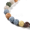 Synthetic Lava Rock Dyed Beads Strands G-H311-08B-07-4