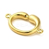 304 Stainless Steel Oval Ring Connector Charms STAS-D195-03G-02-2