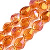 Electroplate Glass Beads Strands EGLA-T021-10E-1