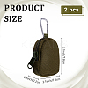 Nylon Zipper Wallets with Alloy Clasps AJEW-WH0567-68-2