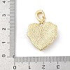 Brass Enamel Micro Pave Cubic Zirconia Pendants KK-U043-11G-01-3