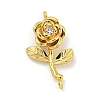 Long-Lasting Brass Micro Pave Clear Cubic Zirconia Connector Charms LS-KK-O008-03A-G-1