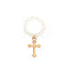 Plastic Imitation Pearl & Alloy Finger Rings FS-WG241E1-16-1