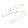 925 Sterling Silver Cable Chains Necklace for Women STER-I021-08A-G-1