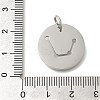 Anti-Tarnish 304 Stainless Steel Pendants STAS-M074-02K-P-3