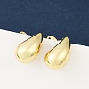 Rack Plating Brass Teardrop Stud Earrings X-EJEW-R150-05G-2
