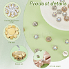 70pcs 3 Styles Cubic Zirconia with Alloy Cabochons DIY-GA0007-27-4
