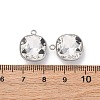 304 Stainless Steel Rhinestone Pendants STAS-B090-01P-05-3