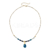 Natural Malaysia Jade Pendant Nekclaces NJEW-JN05917-02-4