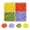 800Pcs 4 Styles Mixed Styles Glass Round Seed Beads SEED-FS0001-18A-1