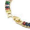 Cubic Zirconia Classic Tennis Necklace for Girl Women Gift NJEW-A005-01G-4