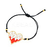Glass Seed Beads Link Bracelets MB7256-1-2