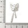 Brass Micro Pave Clear Cubic Zirconia Studs Pendants KK-K378-03P-3