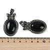 Natural Obsidian Pendants G-I370-09AS-08-3