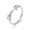 Non-Tarnish 304 Stainless Steel Word Adjustable Ring RJEW-L107-019P-1