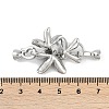 Brass Micro Pave Clear Cubic Zirconia Fold Over Clasps KK-U043-09P-3