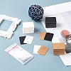 300Pcs 3 Colos Jewelry Earring Display Kraft Paper Price Tags DIY-LS0003-92-5