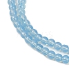 Baking Paint Glass Beads Strands LS-DGLA-Q023-10mm-DB46-3