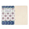 Printed Wooden 2-Ring Loose Leaf Binder Postcard Photo Album Cover DIY-XCP0003-83C-1