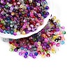 Baking Paint Transparent Crackle Glass Beads X1-DGLA-Q018-4mm-M01-1