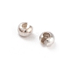 925 Sterling Silver Crimp Beads Cover STER-G027-27S-2.5mm-2