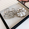 Iron Open Cuff Bangle & Ring Set for Women WG478CE-06-1