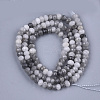 Natural Hawk's Eye Beads Strands G-S354-55-2