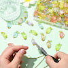 200Pcs Transparent ABS Plastic Pendants PALLOY-CJ00120-5