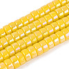 AB Color Plated Opaque Glass Beads Strands GLAA-T026-3x6mm-P13-1