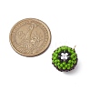Beaded Kiwi Fruit Charms PALLOY-MZ00436-2