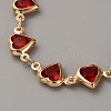 Alloy Rhinestone Link Chain Bracelets for Women BJEW-WH0023-65-2
