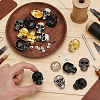 16Pcs 4 Styles Halloween Skull Alloy Decorative Rivets DIY-DR0007-76-3
