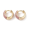 Cubic Zirconia Hoop Earrings EJEW-M216-01B-1
