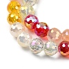 Electroplate Glass Beads Strands EGLA-D300-06-8mm-09-3