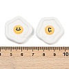 Smiley Face Resin Cabochons CRES-S372-01F-3