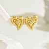 Stylish Heart 201 Stainless Steel Stud Earrings LD8214-2-3