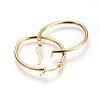 201 Stainless Steel Hoop Earrings EJEW-A052-15E-G-2