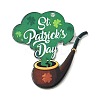 Saint Patrick's Day Opaque Printed Acrylic Pendants OACR-A045-05G-1