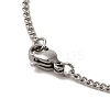 Brass Micro Pave Clear Zirconia Cross Pendant Necklaces NJEW-M211-05B-P-6