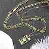 304 Stainless Steel Enamel Sun Eye Pendant Double Layer Necklaces for Women STAS-Z105-04G-2