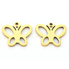 PVD Vacuum Plating 304 Stainless Steel Charms STAS-N092-26G-2