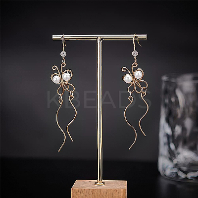 12Pcs Brass Earring Hooks KK-BC0008-48-1
