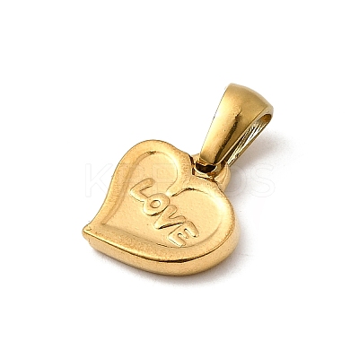304 Stainless Steel Charms STAS-B094-09G-1