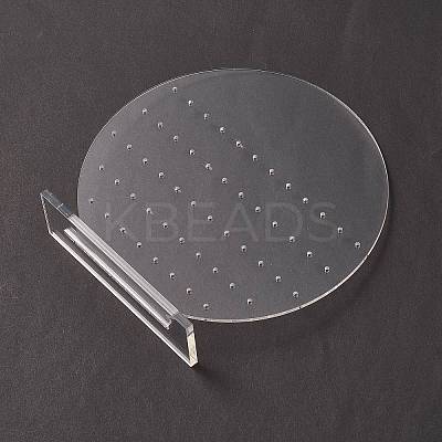 (Defective Closeout Sale: Uneven Holes) Acrylic Earring Display Stands LS-EDIS-XCP0001-03B-1